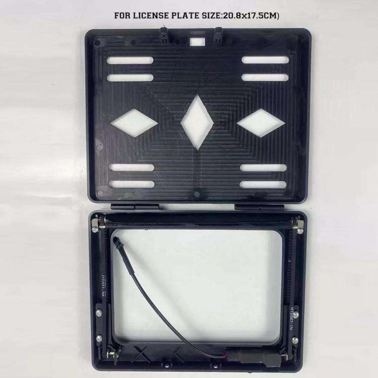 EU Standard Motorcycle License Plate Roller Shutter Cover Frame