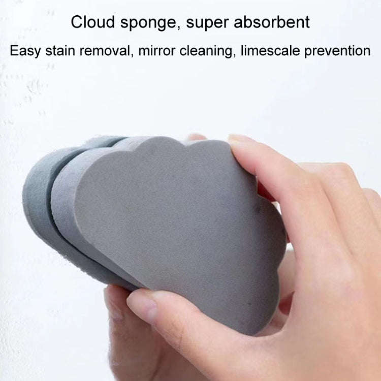 Clouds Type Absorbent Sponge Cleaner Bathroom Washbasin Limescale Preventive Cleaning Brush, Gray