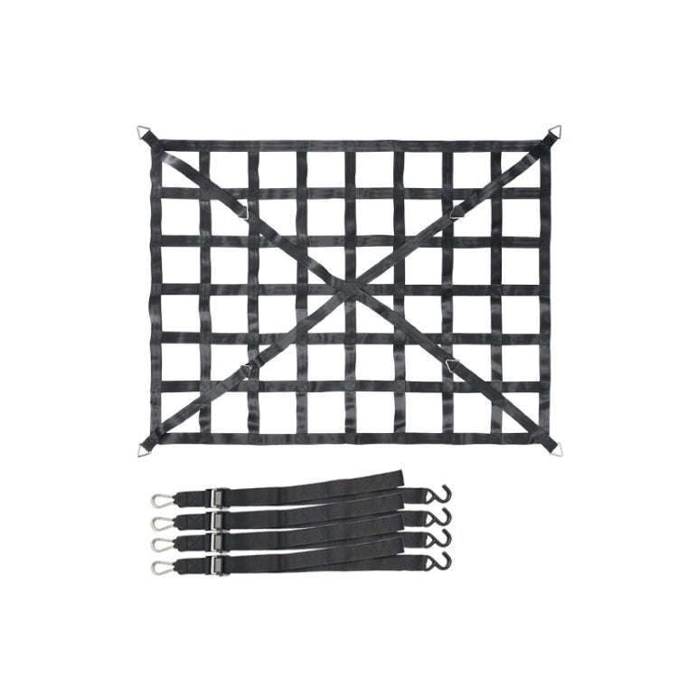 Truck Bed Cargo Net Pickup Bed Netting Strap, 127x106cm, 167x127cm, 208x127cm
