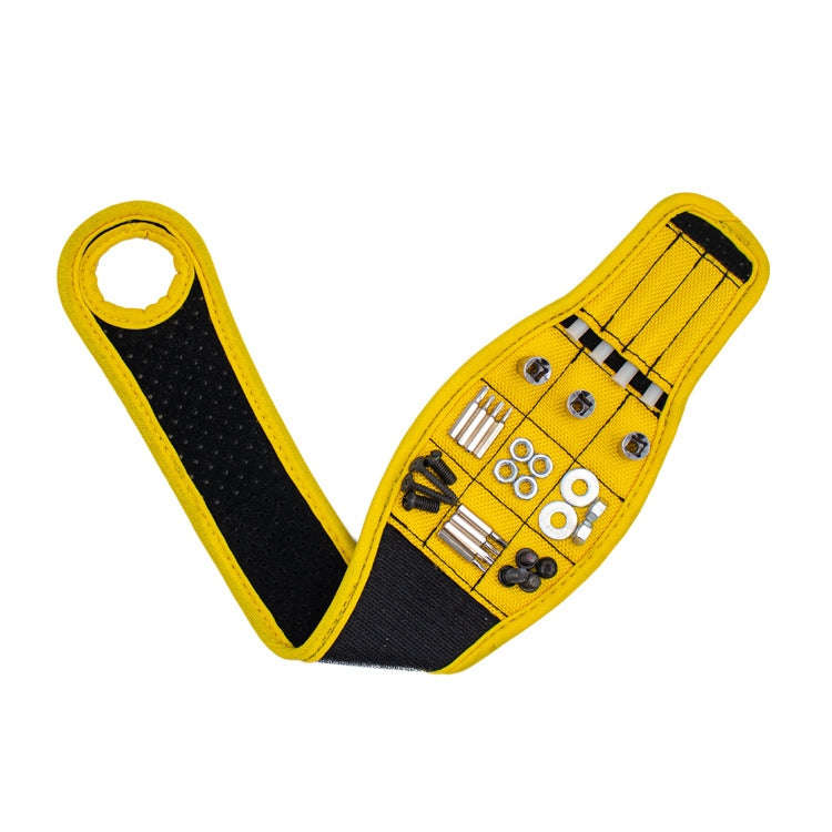 Thumb Wrap Magnetic Metal Accessory Tool Storage Strap, Orange, Blue, Yellow