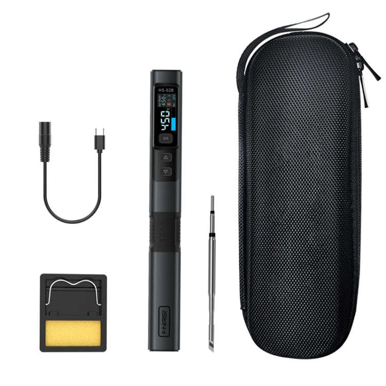 FNIRSI Portable Constant Temperature Soldering Iron Set, HS-02A Standard-B Round Tip, HS-02A Stan...