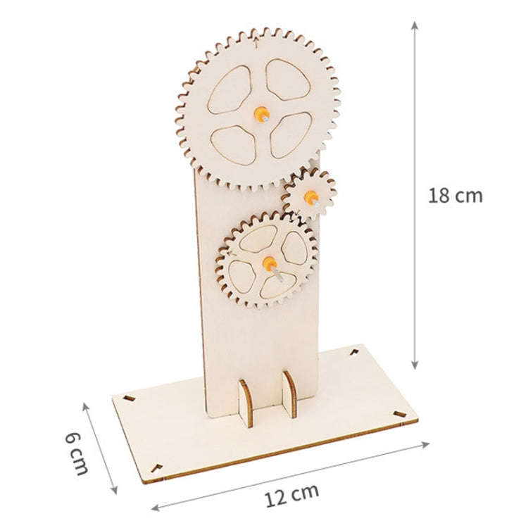 Gear Triple Action Physics Experiment Variable Speed Transmission Material Kit Kids Puzzle Toy, G...
