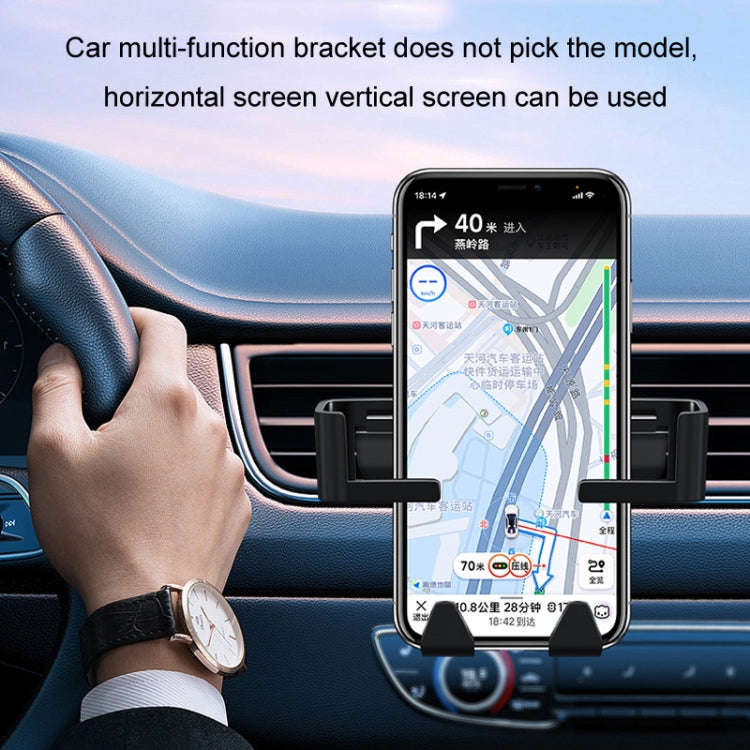 Car Multifunctional Mobile Phone Holder Rear Headrest Storage Hook