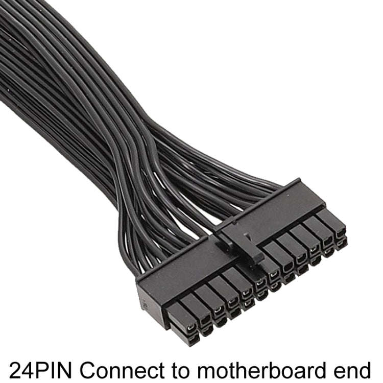 For EVGA 10Pin / 18Pin To 24Pin Flat Cable Module Cable Graphics Card Block Cord, 60cm For EVGA