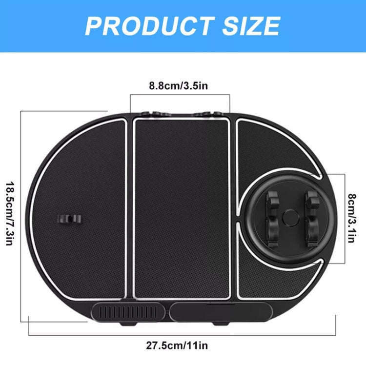 Car Phone Holder Center Console Silicone Anti-skid Pad, CH09