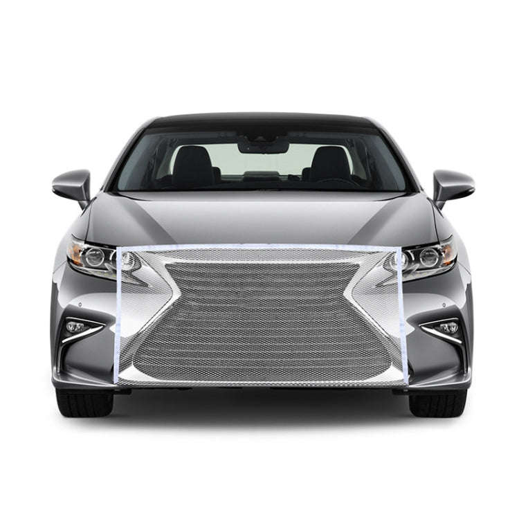 2pcs Car Radiator Front Windshield Insect Protection Net, Black, White