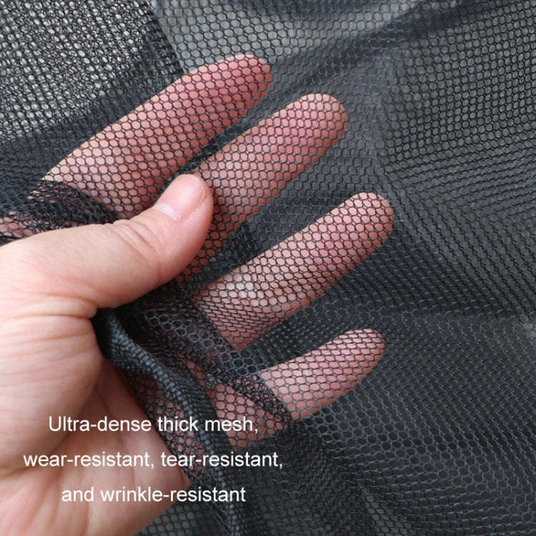 2pcs Car Radiator Front Windshield Insect Protection Net, Black, White