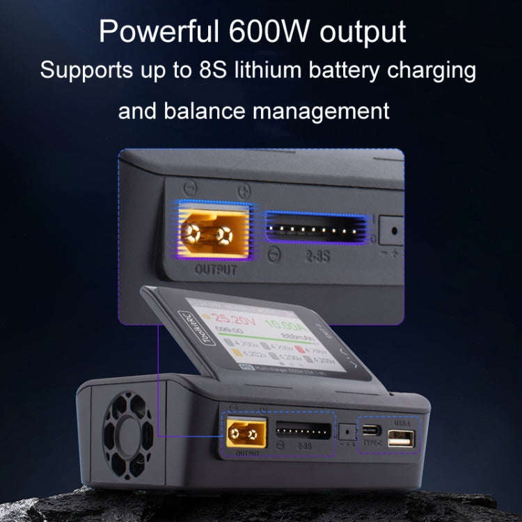 ToolkitRC M9 600W Airplane Li-Po Battery Balance Charger With Voice Function, M9