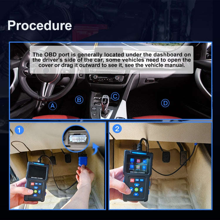 Automobile Fault Diagnostic Instrument OBD2 Engine Tester ELM327, T200
