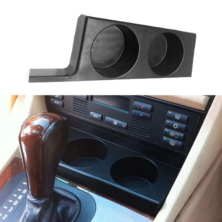 For BMW 5 Series E39/528i/530i/M5 Left-hand Drive Car Central Control Cup Holder, Black, Carbon G...