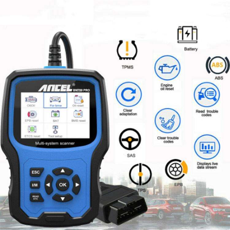 ANCEL BM700 Upgraded Version For BMW Full System Diagnostic OBDII Tester Maintenance And Resettin...