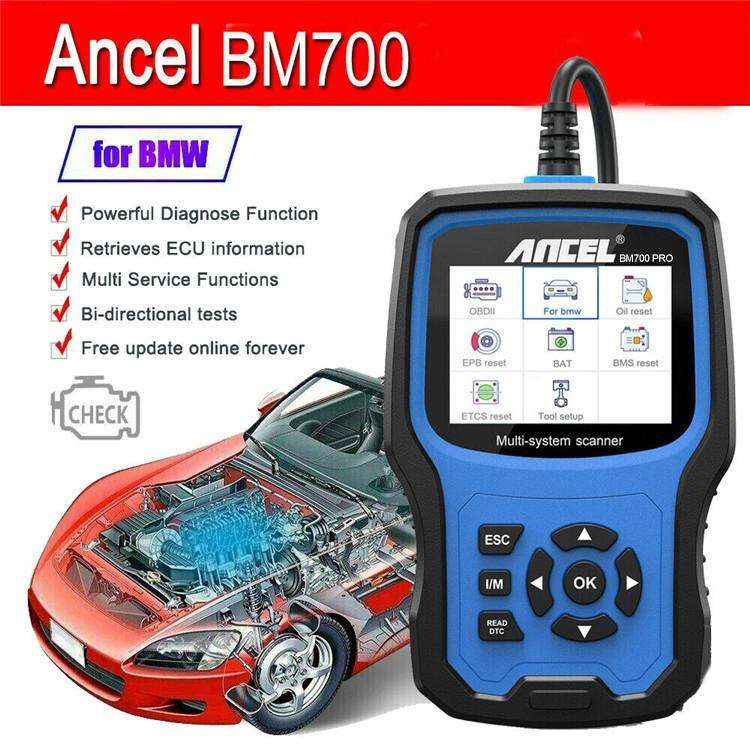 ANCEL BM700 Upgraded Version For BMW Full System Diagnostic OBDII Tester Maintenance And Resettin...