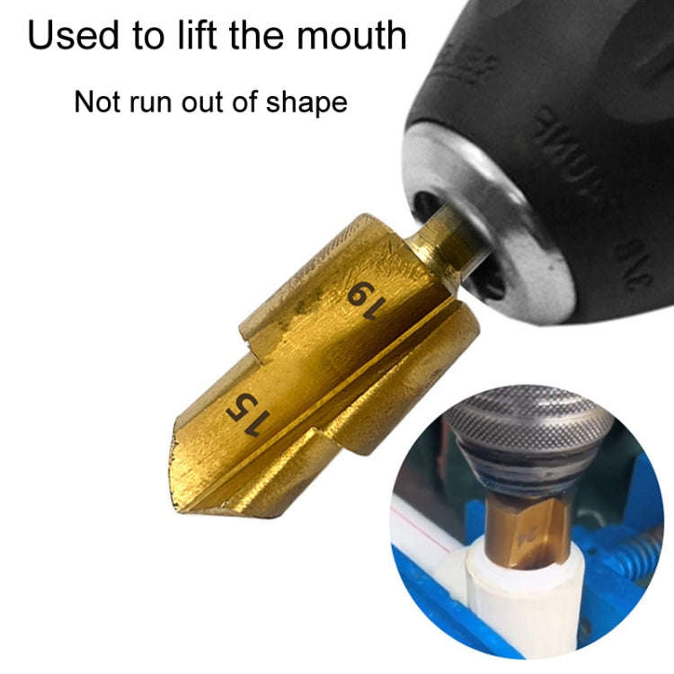 Hexagonal Shank PPR Step Drill Bits Leak Repairing And Connecting Tools, #20, #25, #32