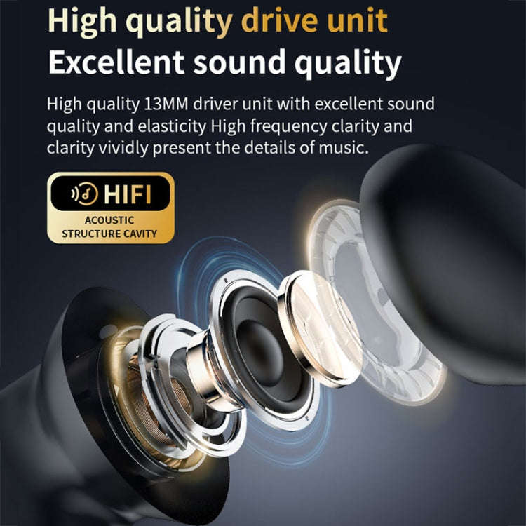 LX-10 Full-Color Touch Screen ANC+ENC Dual Noise Reduction In-Ear Wireless Bluetooth Earphone