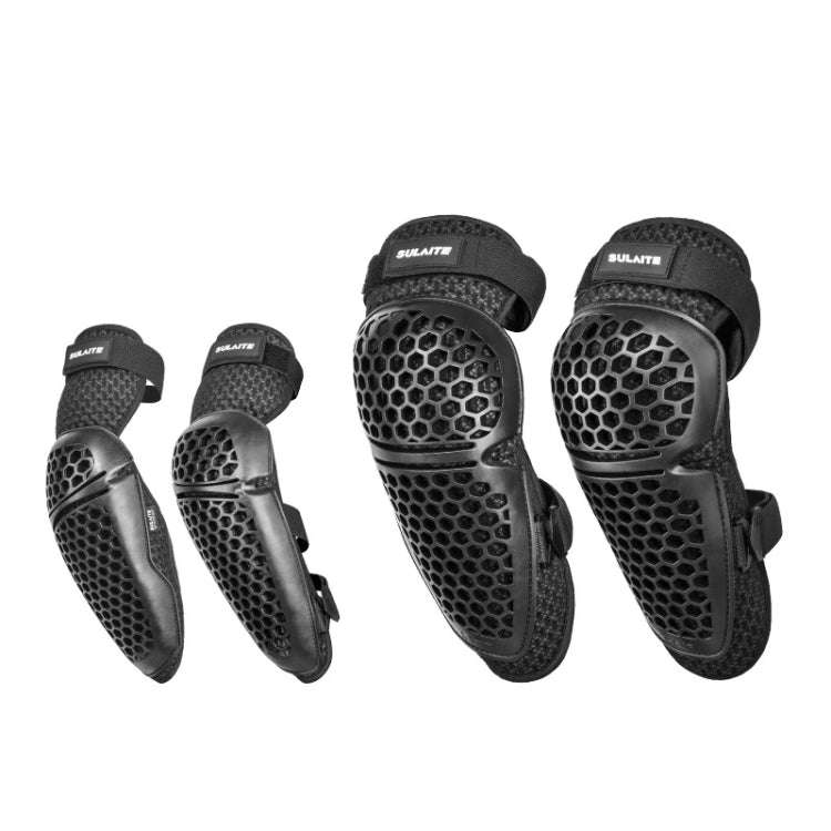 SULAITE Cycling Honeycomb Breathable Heat Dissipation Motorcycle Adjustable Protective Gear, 2pcs...