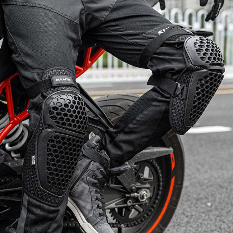 SULAITE Cycling Honeycomb Breathable Heat Dissipation Motorcycle Adjustable Protective Gear, 2pcs...
