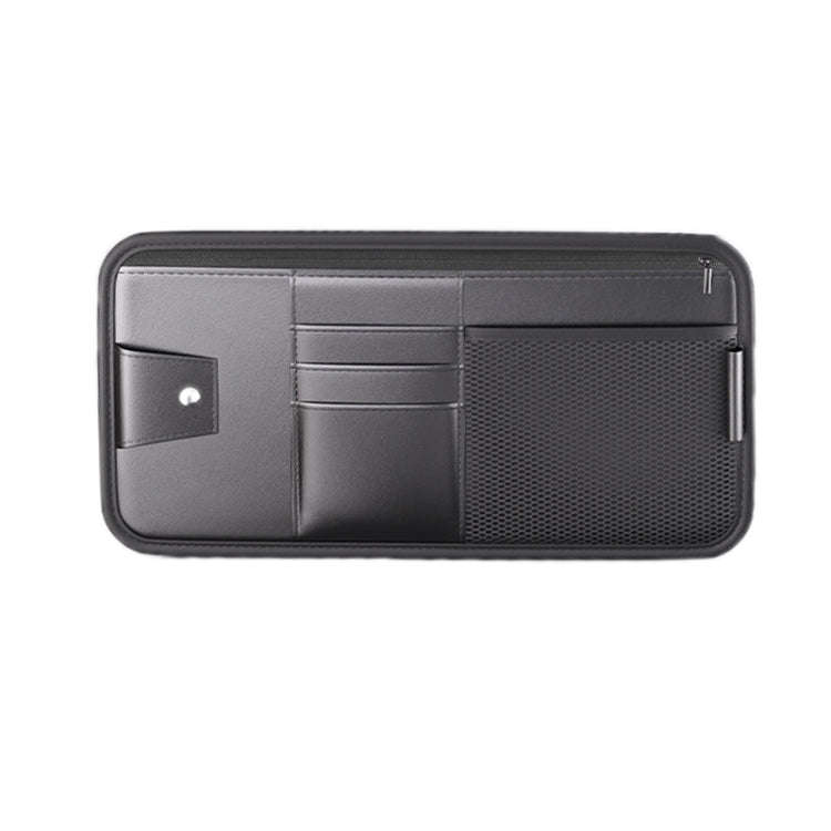 Car Sun Visor Card Glasses Holder Zipper Storage Bag