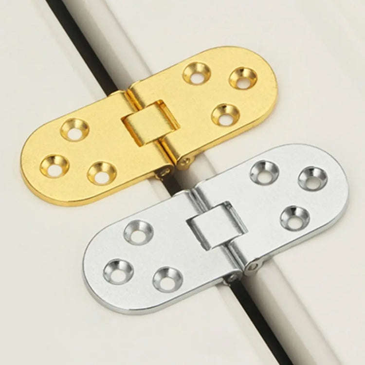 Cabinet Door Folding Hinge Thickened Zinc Alloy Half Round Table Flip Hinge, Gold, Silver, Black