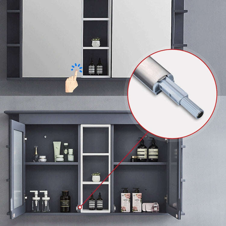 Magnetic Push Latches Cabinet Door Rebounder No Handle Push to Open Cabinet Hardware, Flat Bottom
