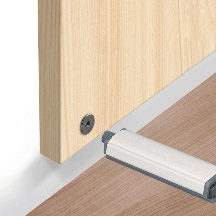 Magnetic Push Latches Cabinet Door Rebounder No Handle Push to Open Cabinet Hardware, Flat Bottom