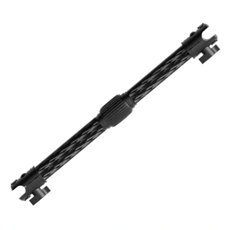 Telescopic Car Phone Mount Extension Arm Double Jointed Swivel Carbon Fiber Bracket Connecting Ro...