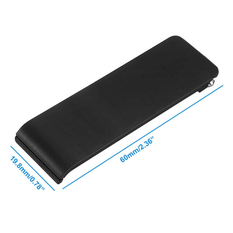 For Nintendo Switch Console 2pcs Replacement Kickstand Back Shell Holder, Black, Transparent Whit...