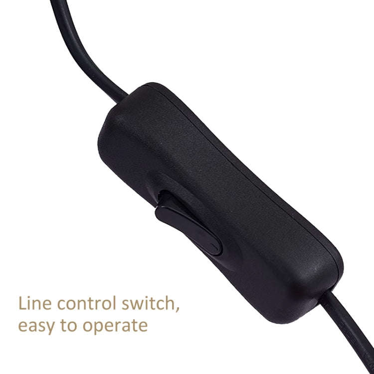 LED Table Lamp With Clamp & Flexible Gooseneck USB Reading Light Bedside Lamp, White Light Black,...