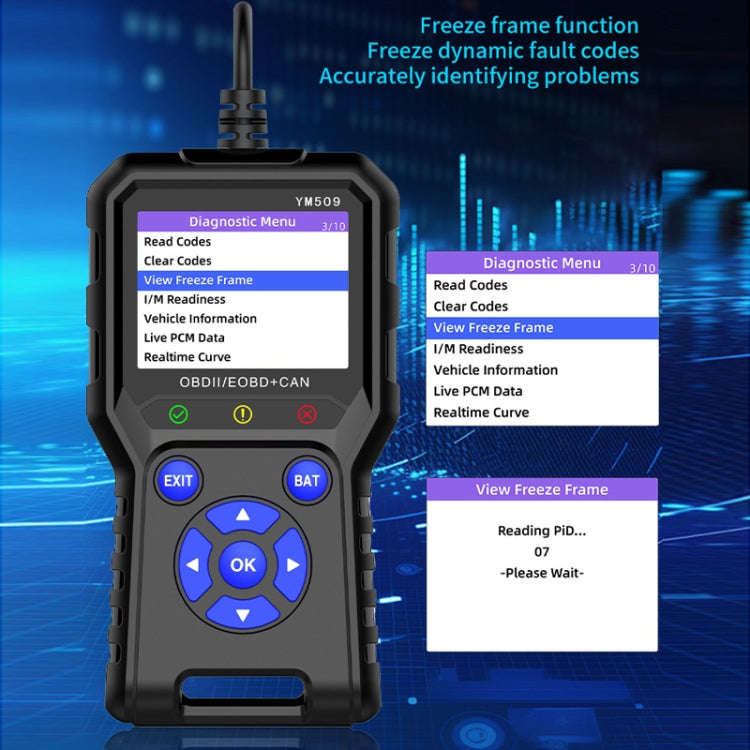 OBD2 Car Engine Fault Detection Diagnostic Instrument