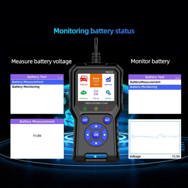 OBD2 Car Engine Fault Detection Diagnostic Instrument