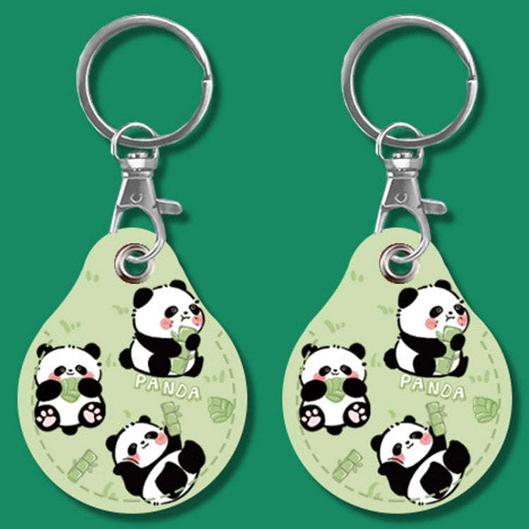 2pcs Cute Sensor Access Door Card Cover Keychain Elevator Water Drops Round Key Holder, Three Pac...