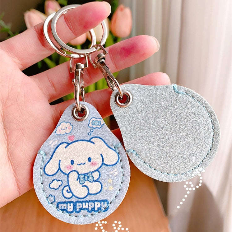 2pcs Cute Sensor Access Door Card Cover Keychain Elevator Water Drops Round Key Holder, Three Pac...