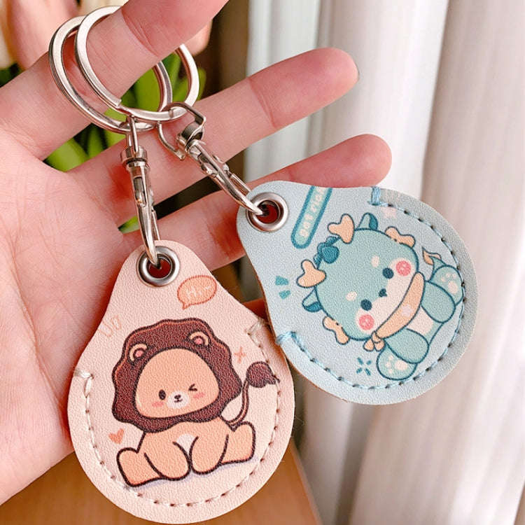 2pcs Cute Sensor Access Door Card Cover Keychain Elevator Water Drops Round Key Holder, Three Pac...