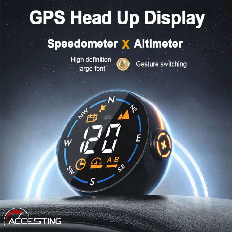 Head-up Display USB Powered Car GPS Altitude Meter