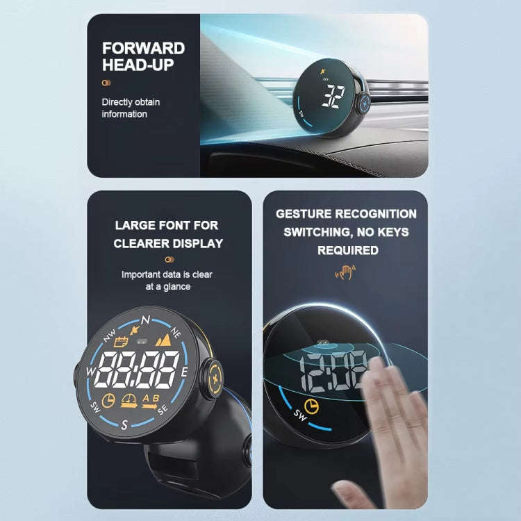 Head-up Display USB Powered Car GPS Altitude Meter