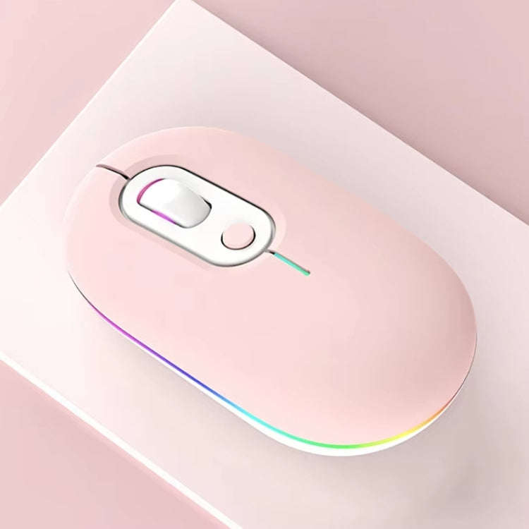 Rechargeable Illuminated Silent Wireless Mouse, 2.4G Pink, 2.4G Blue, 2.4G Green, 2.4G+Bluetooth ...