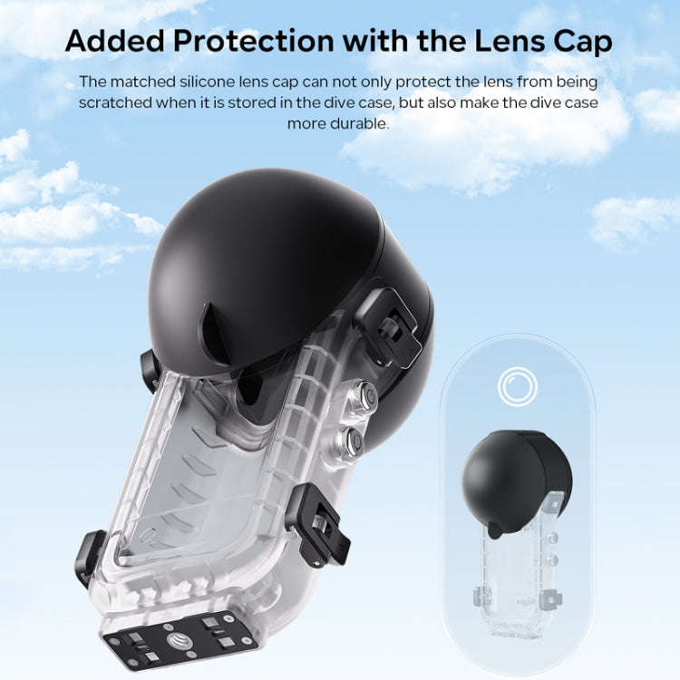 For Insta360 X4 aMagisn 50m Depth Waterproof Protective Case Quick Release Invisible Diving Cover...