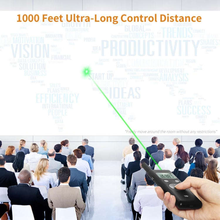 Doosl DSIT037 300m Long Distance Laser Remote Control Green Light Page Turner, DSIT037