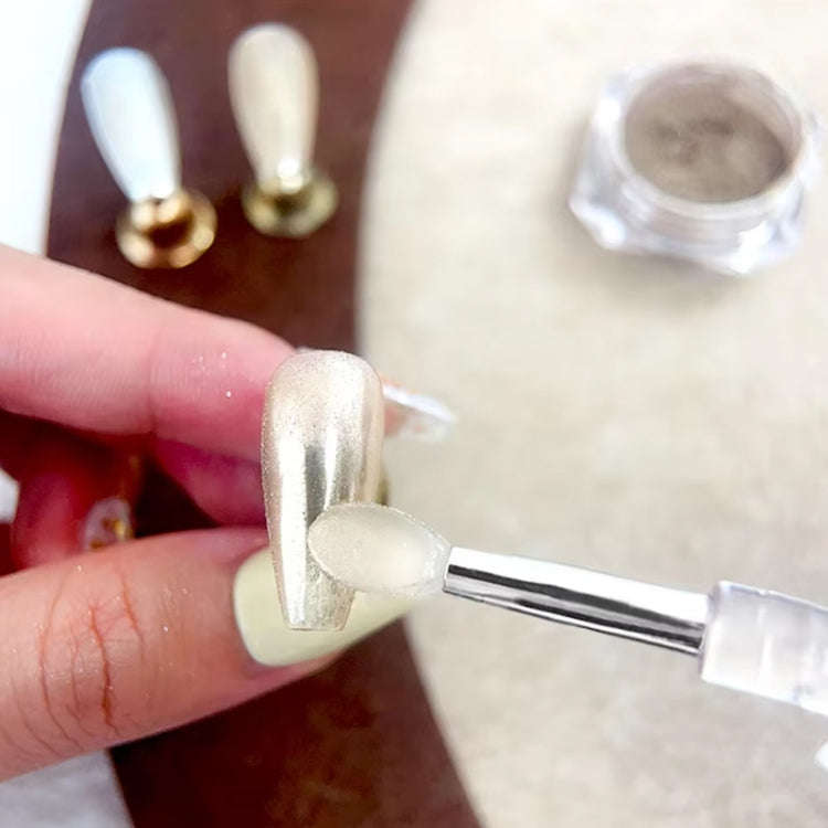 Nail Art Silicone Applicator Sticks Multi-Purpose Dabbing Powder Glitter Eyeshadow Brush Applying...