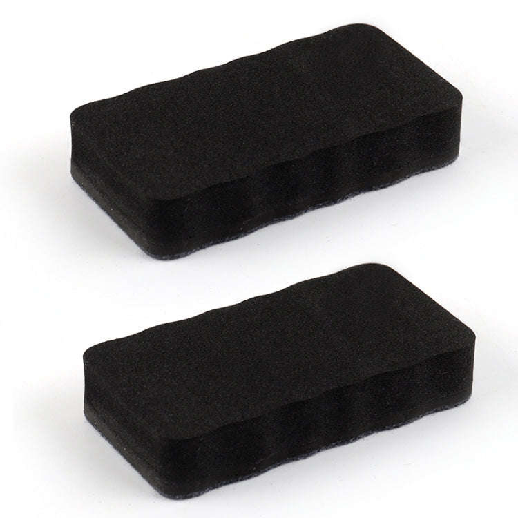 2pcs /Pack Magnetic EVA Felt Cloth Whiteboard Eraser Rectangular Wave Edge Blackboard Eraser 10.2...
