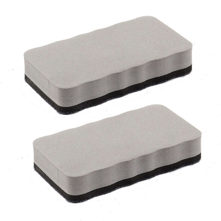 2pcs /Pack Magnetic EVA Felt Cloth Whiteboard Eraser Rectangular Wave Edge Blackboard Eraser 10.2...