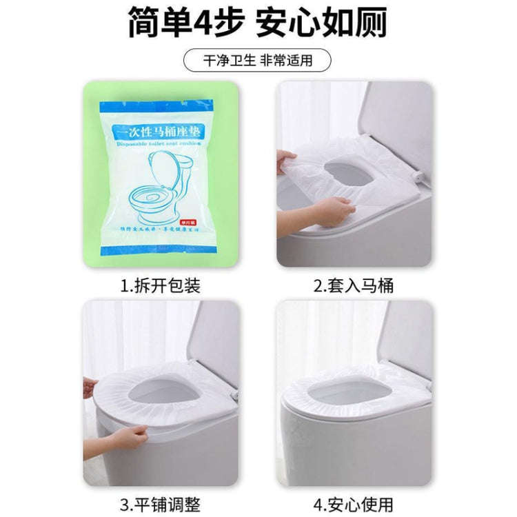 10pcs / Pack Thickened Hotel Travel Disposable Toilet Pad, 17 x 136cm