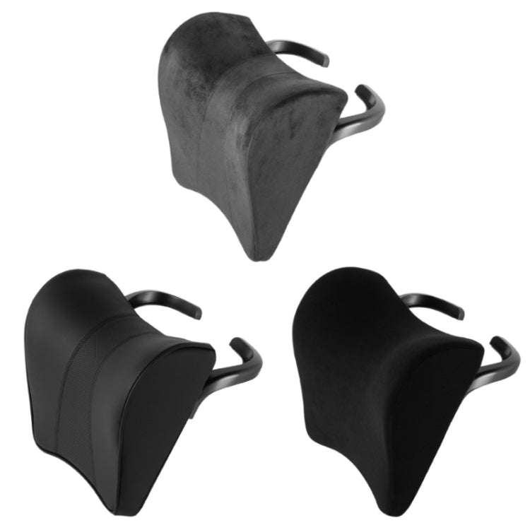 For Tesla Model 3/Y Car Memory Foam Headrest, Microfiber, Leather, Cloth