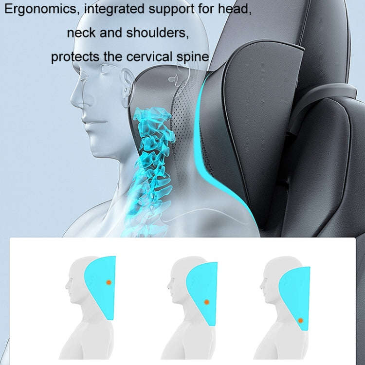 For Tesla Model 3/Y Car Memory Foam Headrest, Microfiber, Leather, Cloth