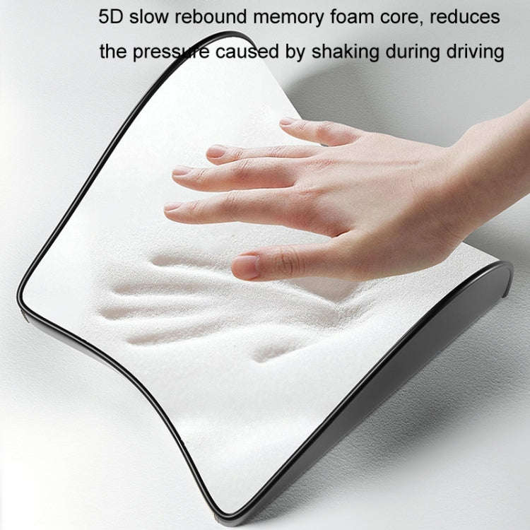 For Tesla Model 3/Y Car Memory Foam Headrest, Microfiber, Leather, Cloth