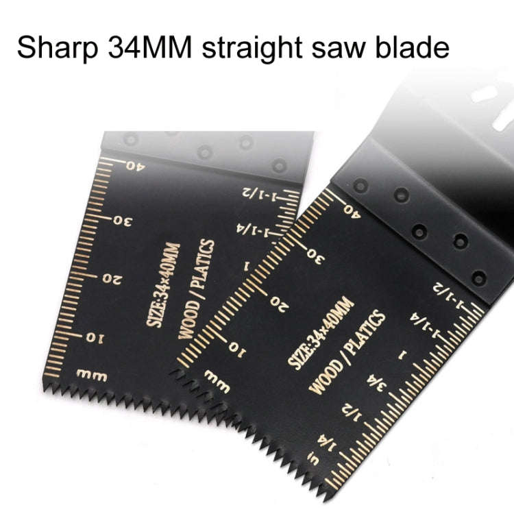 2pcs Trimmers High Carbon Steel Straight Saw Blade For Multi Tool, Small Teeth, 45mm Fine Teeth