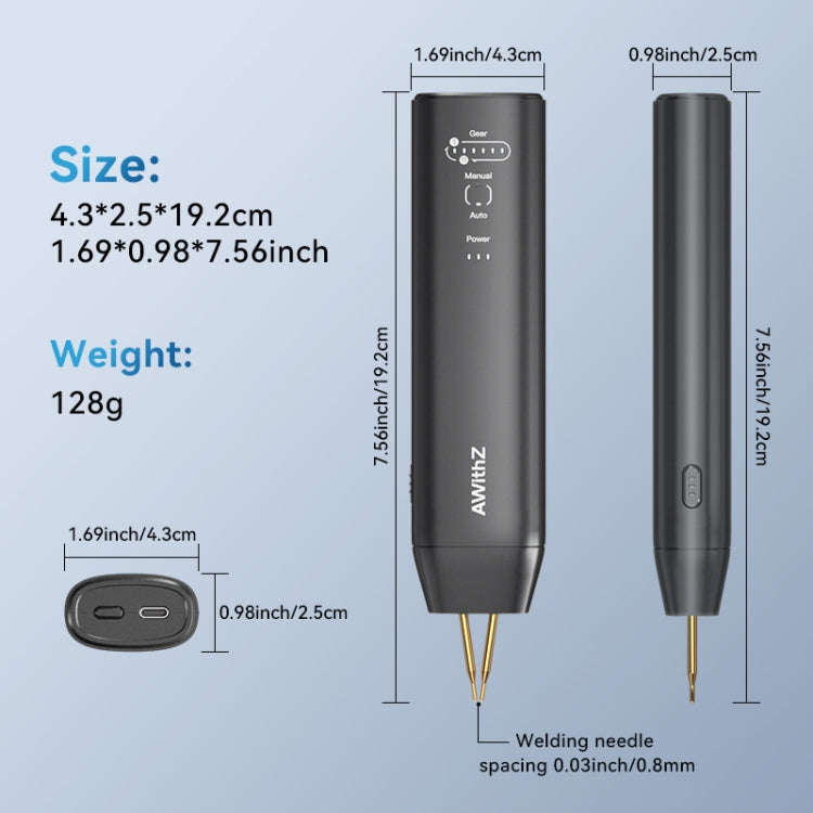 AWithZ Mini Portable DIY Nickel Sheet Handheld Spot Welding Machine