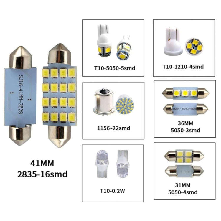 42pcs/Set Car Interior Reading LED Light Combination Set, 42pcs/Set
