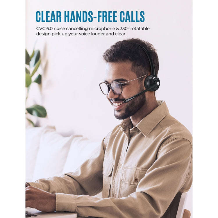 Bluetooth 5.0 Mono Wireless Business Headset Customer Service Dedicated Headset