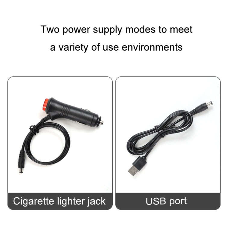 Eight-Color LED Voice Control Car Music Rhythm Atmosphere Light, 5V USB Remote Control, 5V USB AP...