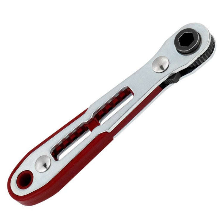 Mini Bi-directional Ratchet Screwdriver Wrench Multi-purpose Manual Flat Head Style Socket Wrench